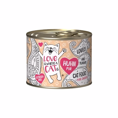 Love is Where a Cat is Lata Puré de Pollo 200g