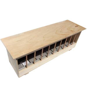 Comedero de Madera con Tapa y Bandeja Antibacterial 25 cm